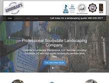 Tablet Screenshot of landscapingscottsdale.com
